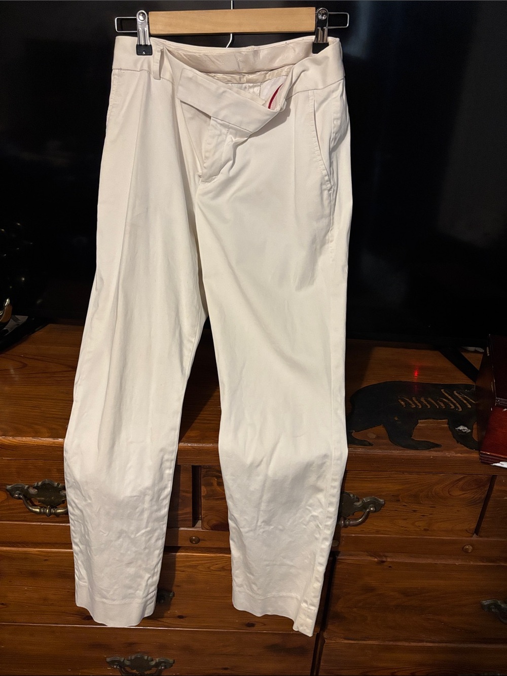 Banana Republic Women’s Straight-Leg White Pants